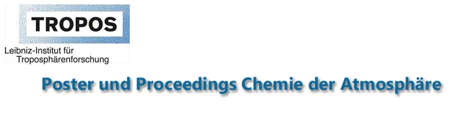 Postergalerie/Proceedings aus der Chemie der Atmosphäre